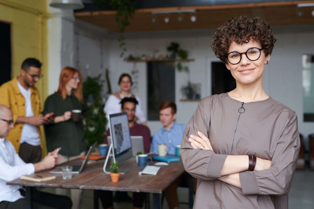 empresaria con presencia en internet